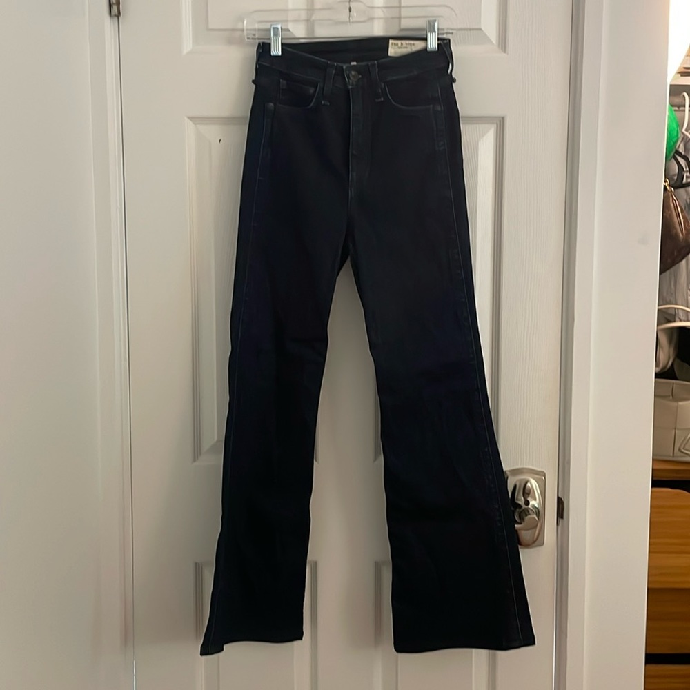 High Waisted Flared Denim Jeans - Jane Super High-Rise Flare